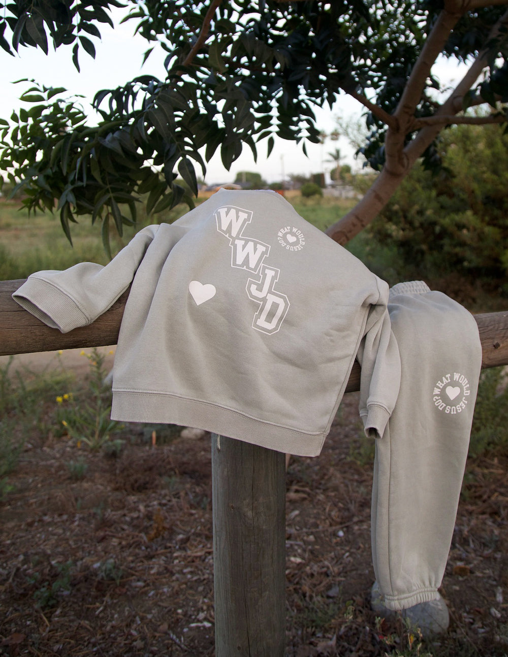 WWJD Varsity Kids Crewneck